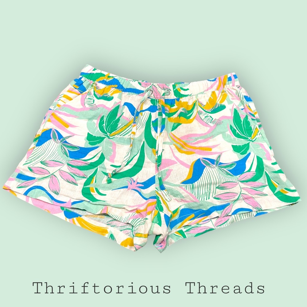 C&C California Linen Pull-On Shorts